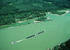 Nationalpark Donau-Auen, Mündung des Närischen Arms, Donau.km 1893,5 : Nationalpark, Wald, Binnenschiff, Mündung, Auen